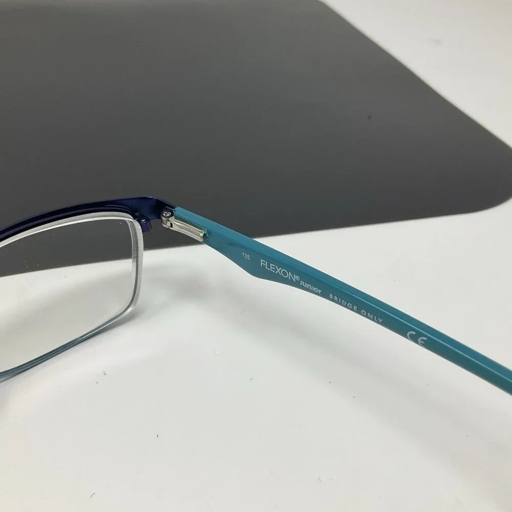 FLEXON JUNIOR J4003 424 Turquoise Navy Unisex Kids Eyeglasses 51 [] 18-135